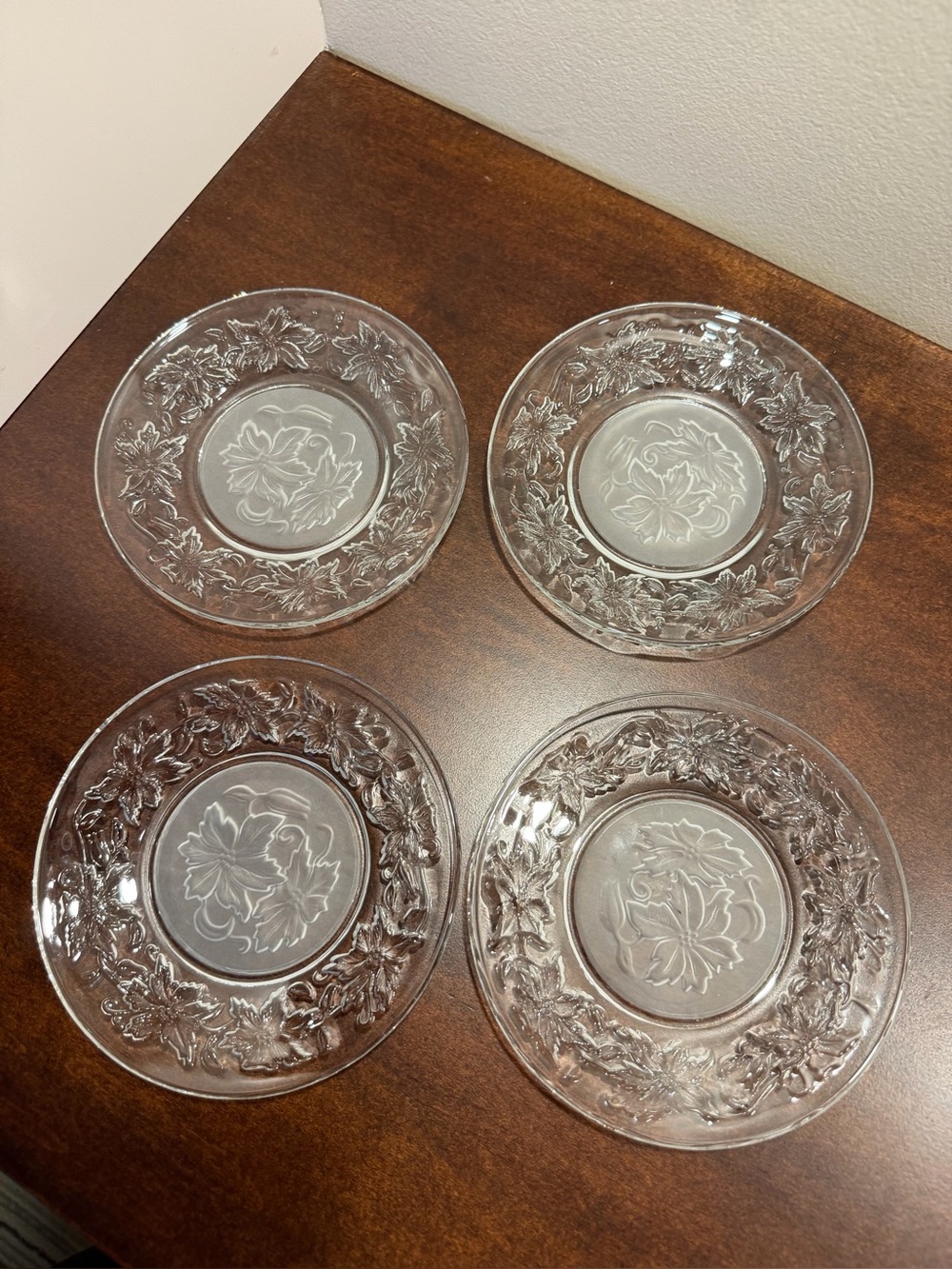 Princess House Fantasia (frosted) 6 1/4” Bread & Butter Plates